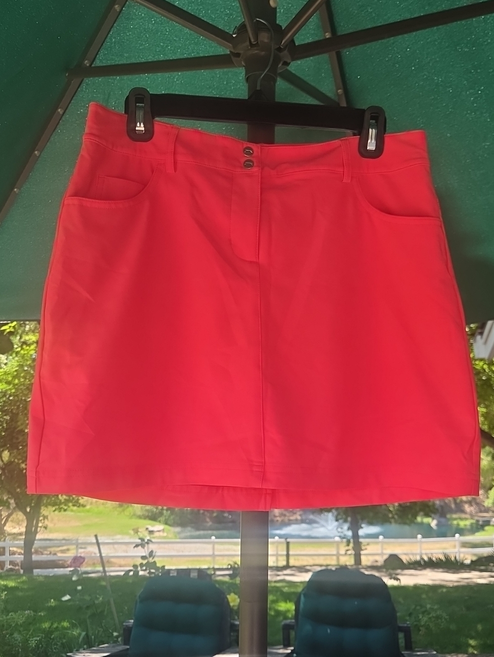 Slazenger Coral Pink Golf Skort‎ Size 4 Vibrant Performance Skirt